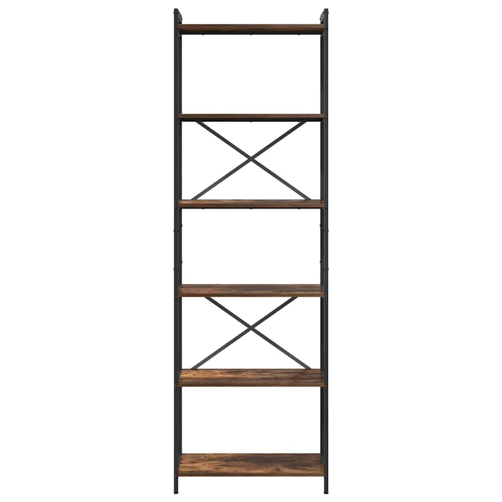 Bokhylle Røkt eik 60 x 30 x 189,5 cm Konstruert tre
