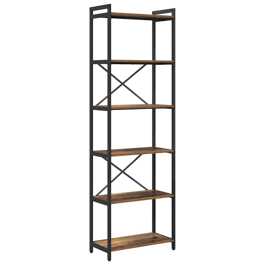 Bokhylle Gammelt tre 60 x 30 x 189,5 cm Konstruert tre