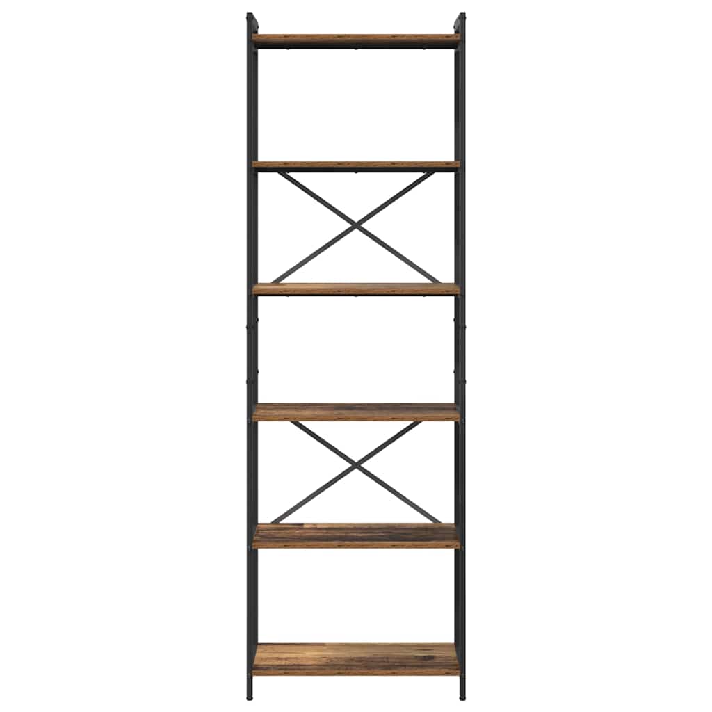 Bokhylle Gammelt tre 60 x 30 x 189,5 cm Konstruert tre