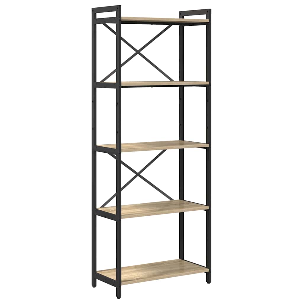 Bokhylle Sonoma eik 60 x 30 x 155 cm Konstruert tre