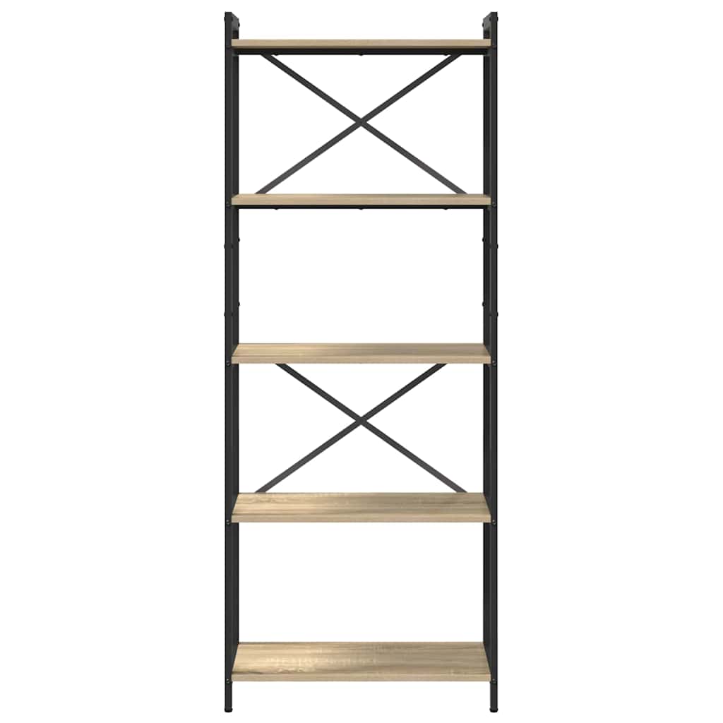 Bokhylle Sonoma eik 60 x 30 x 155 cm Konstruert tre