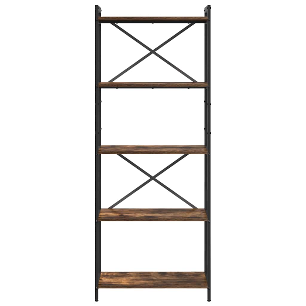 Bokhylle Røkt eik 60 x 30 x 155 cm Konstruert tre