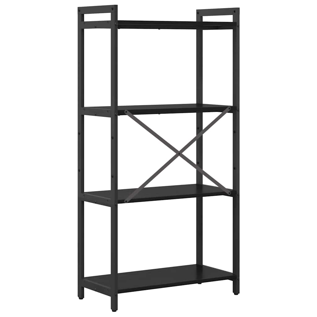 Bokhylle Svart Eik 60 x 30 x 120 cm Konstruert tre