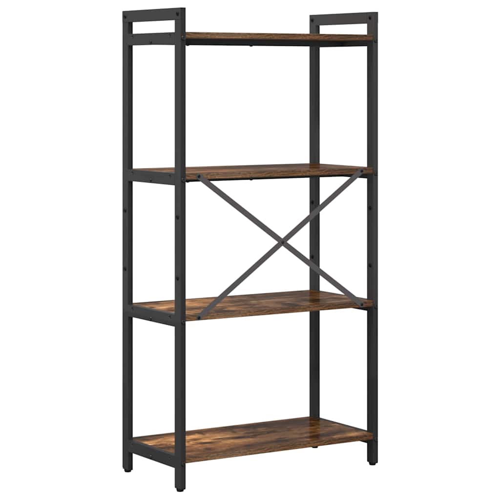 Bokhylle Røkt eik 60 x 30 x 120 cm Konstruert tre