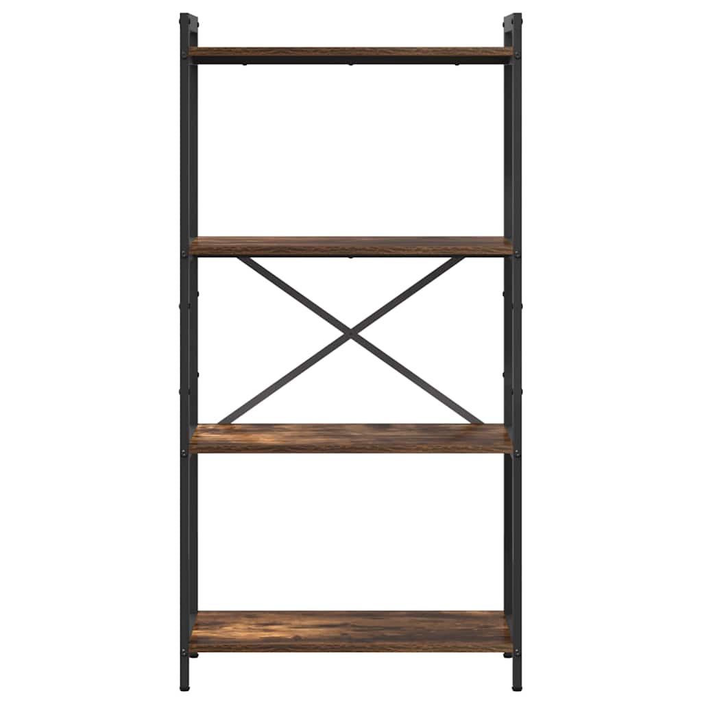 Bokhylle Røkt eik 60 x 30 x 120 cm Konstruert tre
