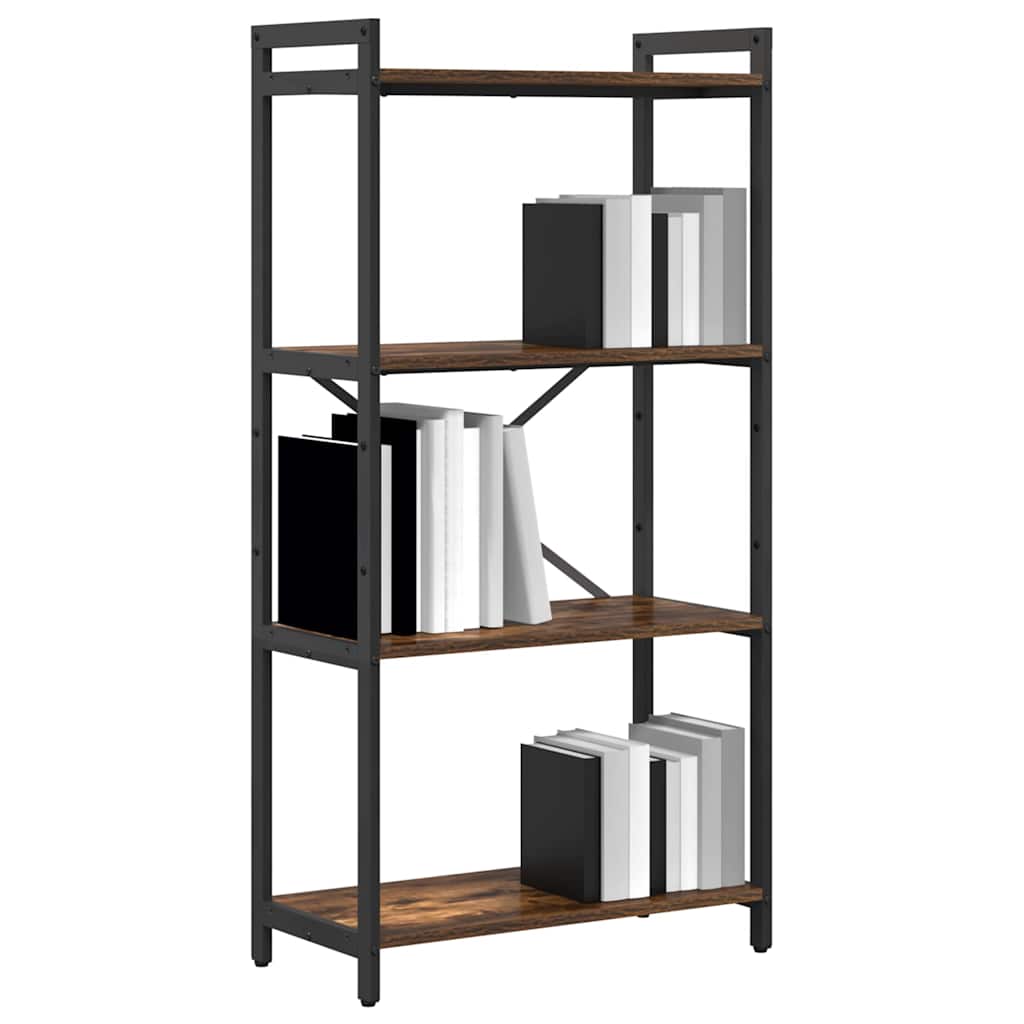 Bokhylle Røkt eik 60 x 30 x 120 cm Konstruert tre