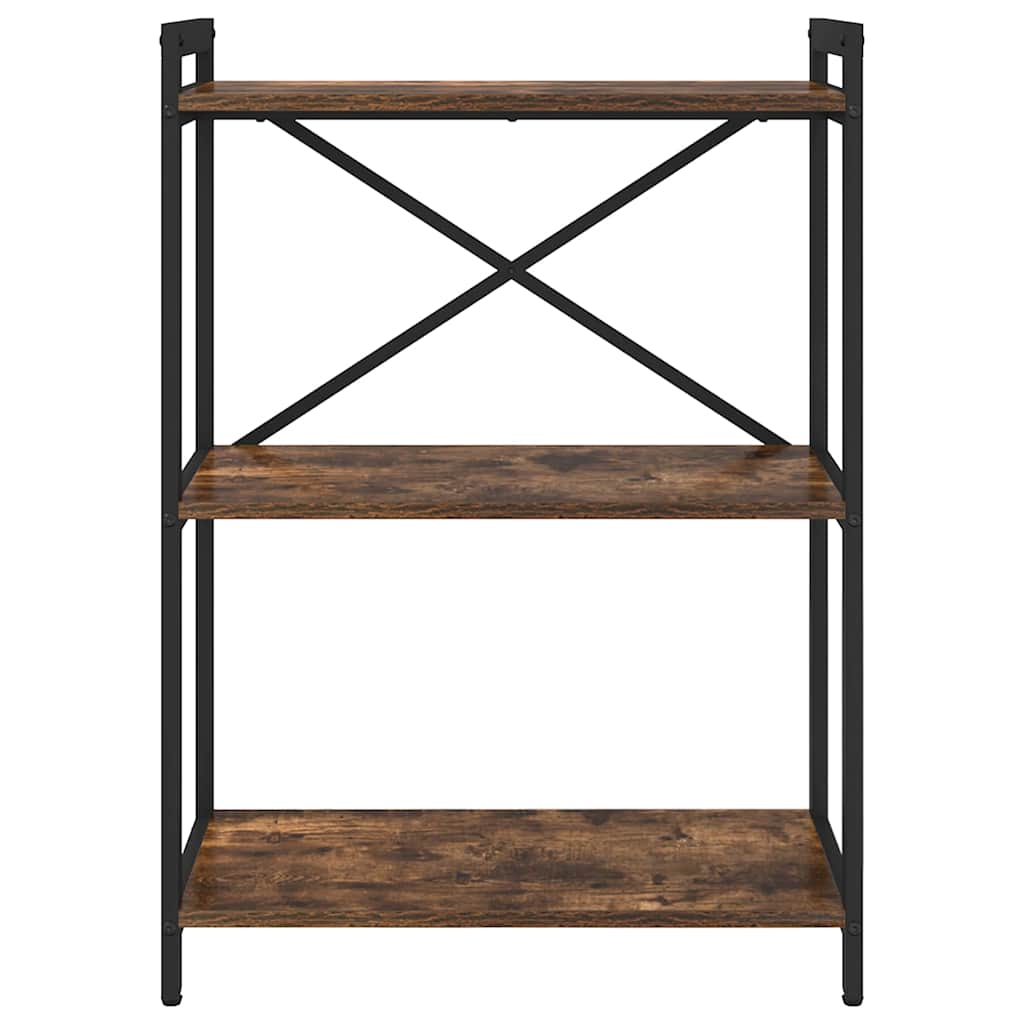 Bokhylle Røkt eik 60 x 30 x 85 cm Konstruert tre