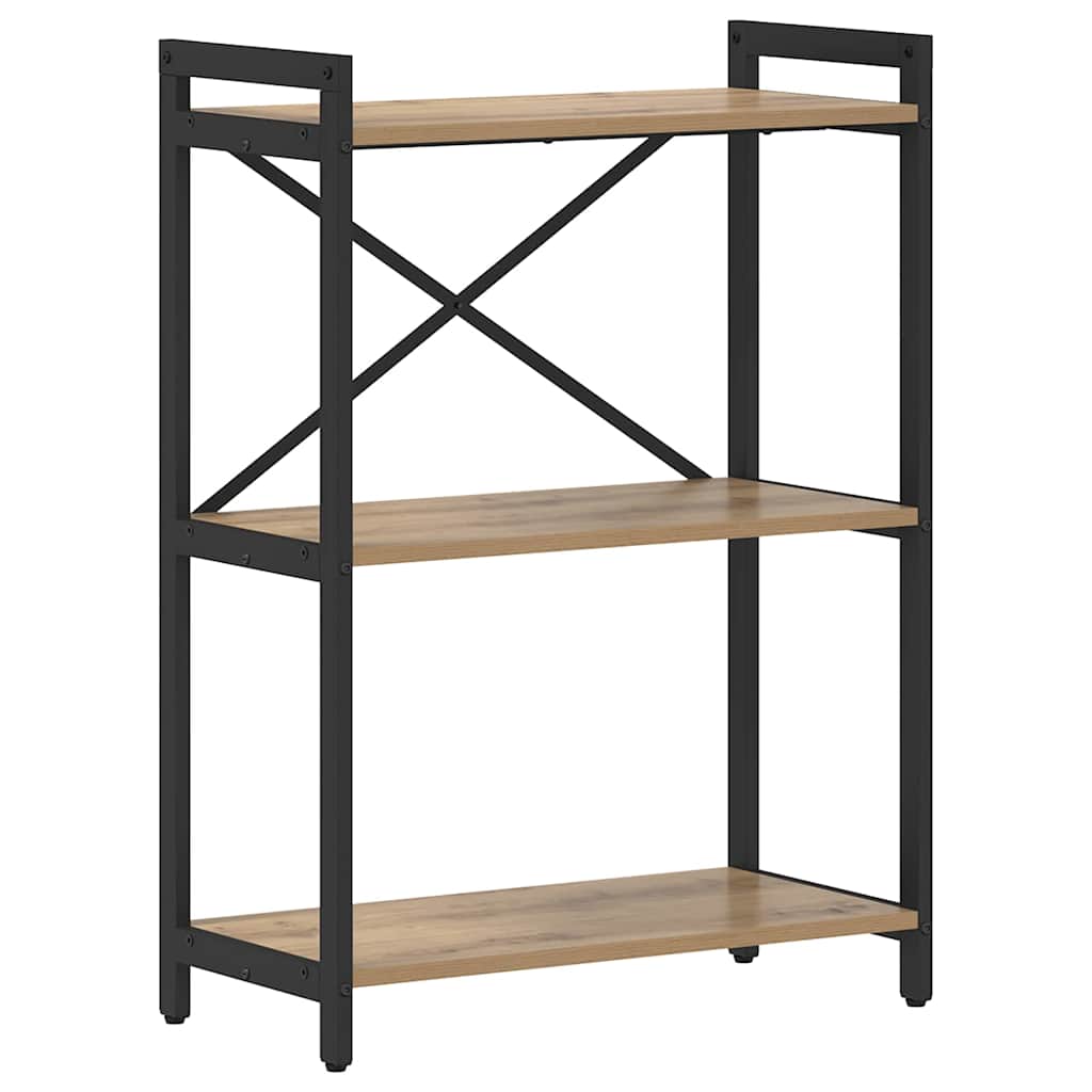 Bokhylle 60 x 30 x 85 cm Konstruert tre Artisan Eik