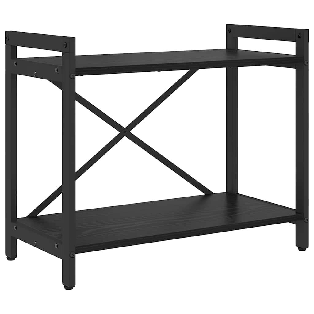 Bokhylle Svart Eik 60 x 30 x 50 cm Konstruert tre