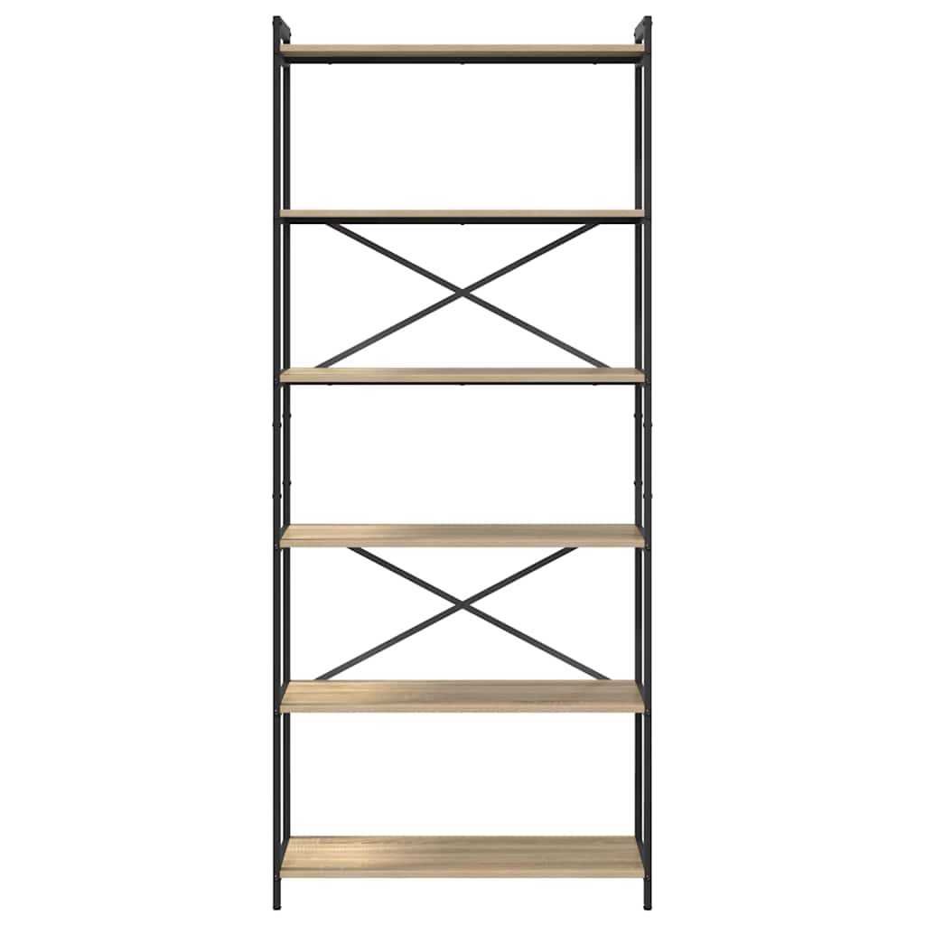 Bokhylle Sonoma eik 80 x 30 x 189,5 cm Konstruert tre