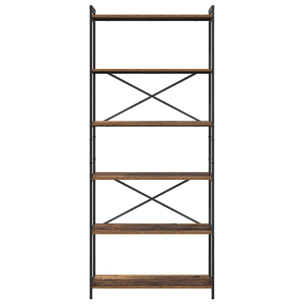 Bokhylle Gammelt tre 80 x 30 x 189,5 cm Konstruert tre