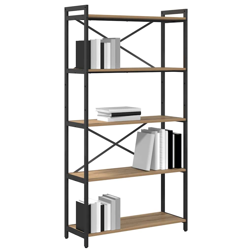 Bokhylle Artisan Eik 80 x 30 x 155 cm Konstruert tre