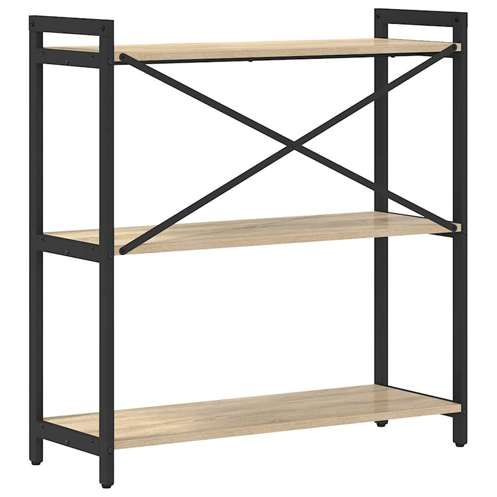 Bokhylle Sonoma eik 80 x 30 x 85 cm Konstruert tre
