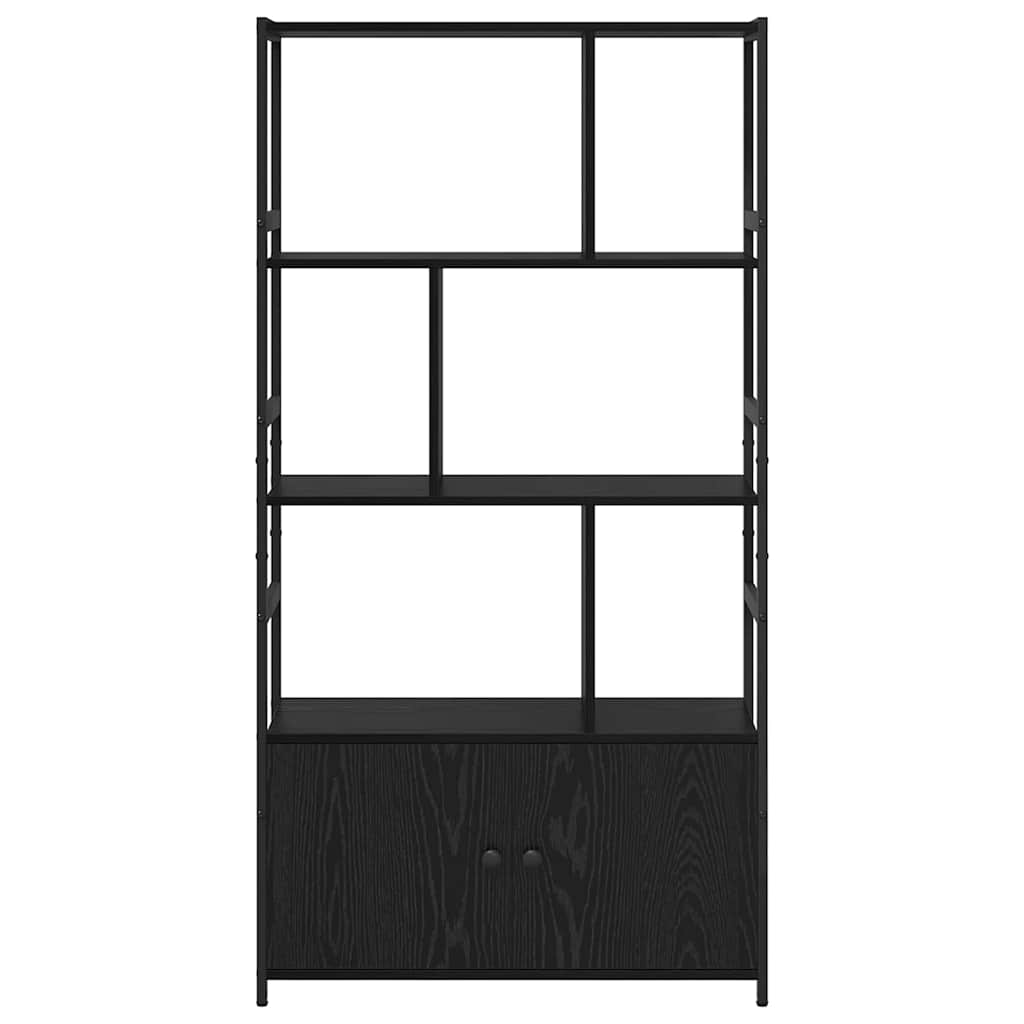 Bokhylle Svart Eik 80 x 30 x 155,5 cm Konstruert tre
