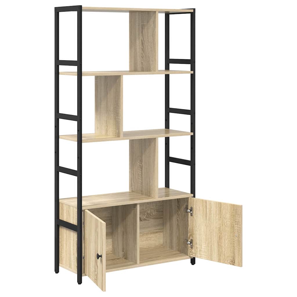 Bokhylle Sonoma eik 80 x 30 x 155,5 cm Konstruert tre