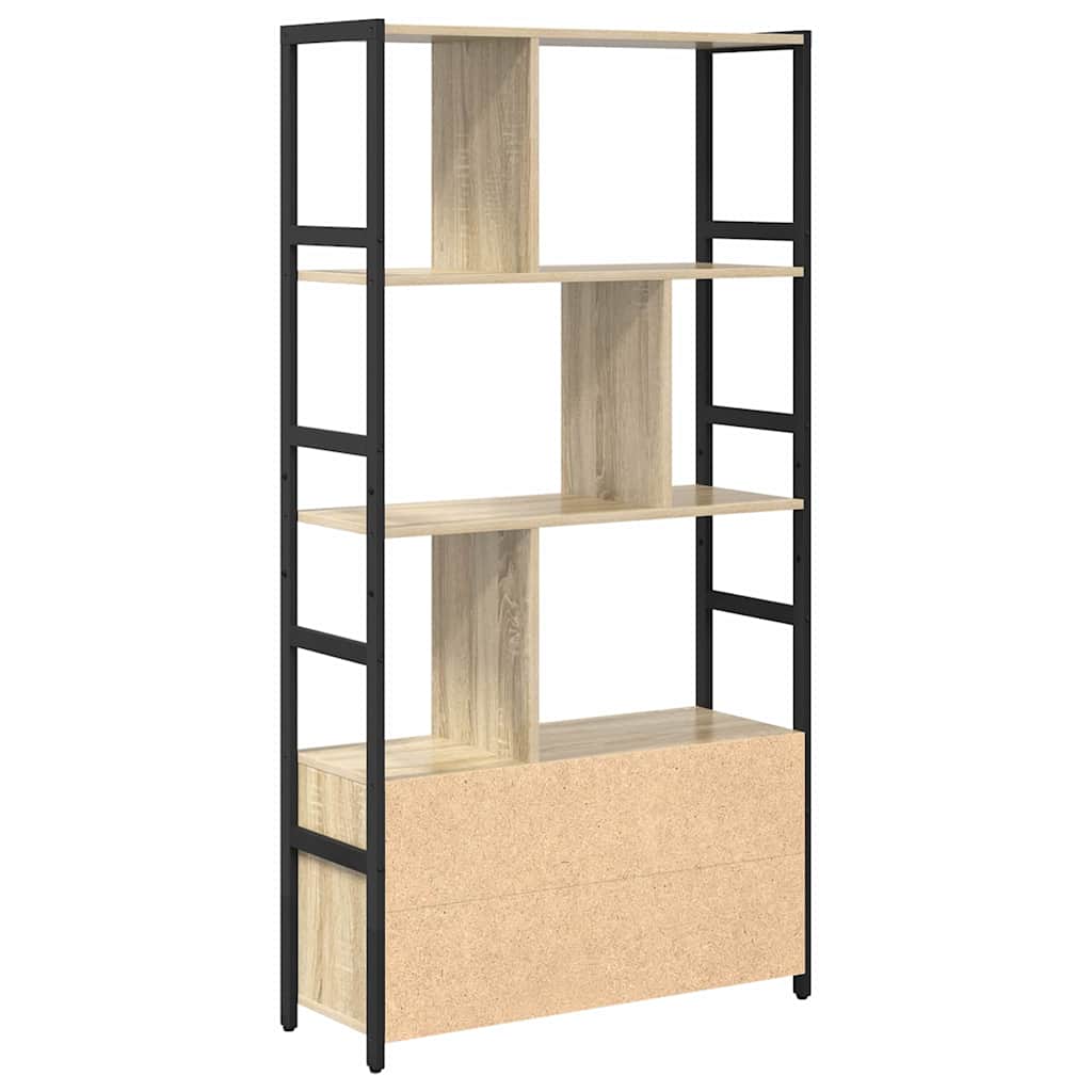 Bokhylle Sonoma eik 80 x 30 x 155,5 cm Konstruert tre