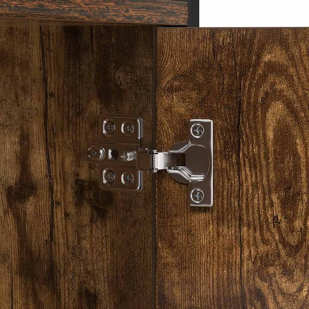 Bokhylle Røkt eik 80 x 30 x 155,5 cm Konstruert tre