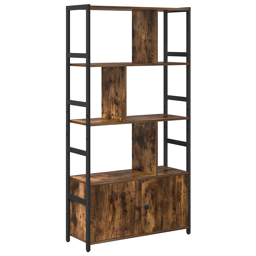 Bokhylle Røkt eik 80 x 30 x 155,5 cm Konstruert tre
