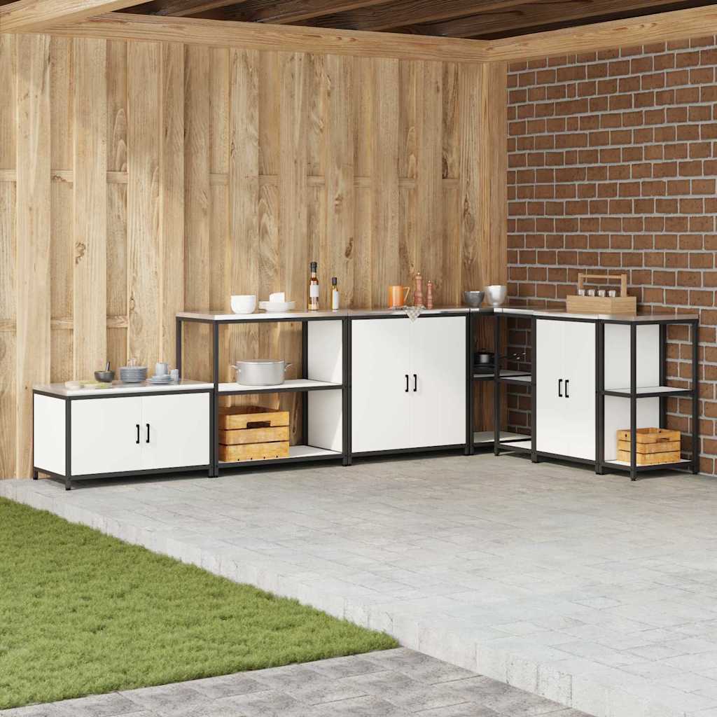 Kjøkkenoppbevaring HATTEM Hvit 90 x 50 x 92 cm Stål