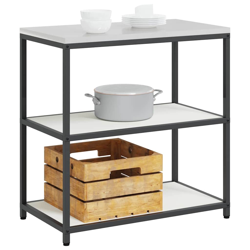 Kjøkkenoppbevaring HATTEM Hvit 90 x 50 x 92 cm Stål