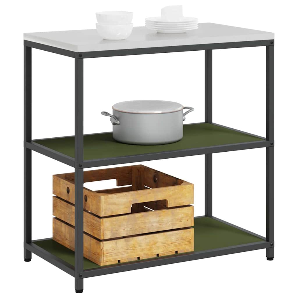 Kjøkkenoppbevaring HATTEM Olivengrønn 90 x 50 x 92 cm Stål
