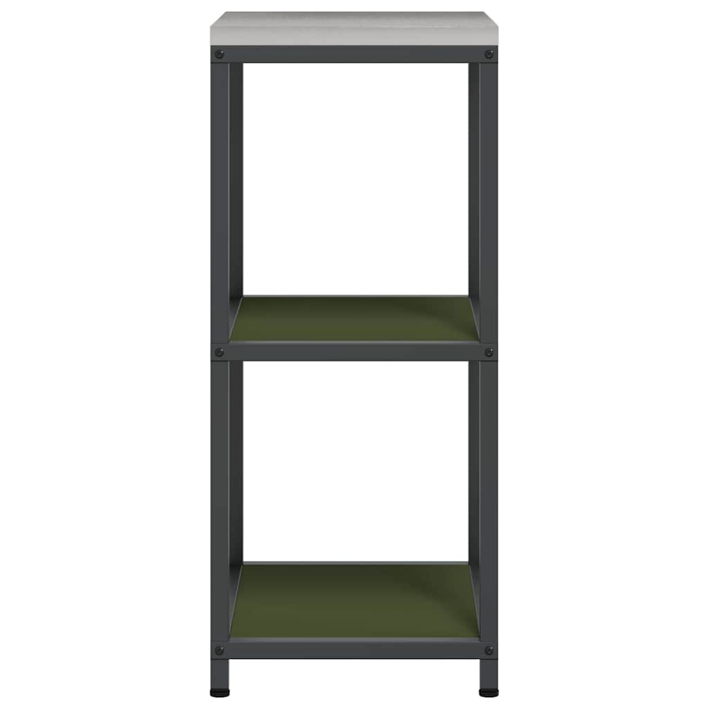 Kjøkkenoppbevaring HATTEM Olivengrønn 40 x 50 x 92 cm Stål