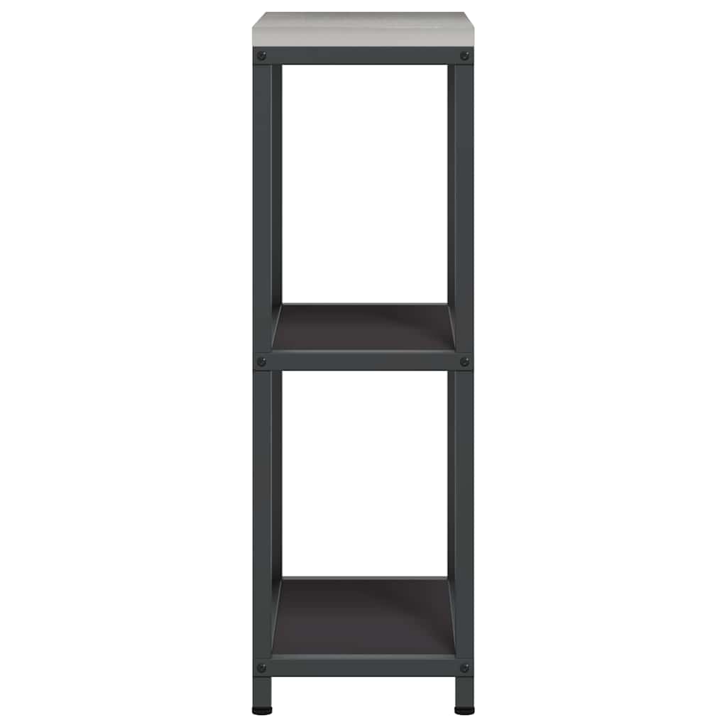 Kjøkkenoppbevaring HATTEM Svart 30 x 50 x 92 cm Stål
