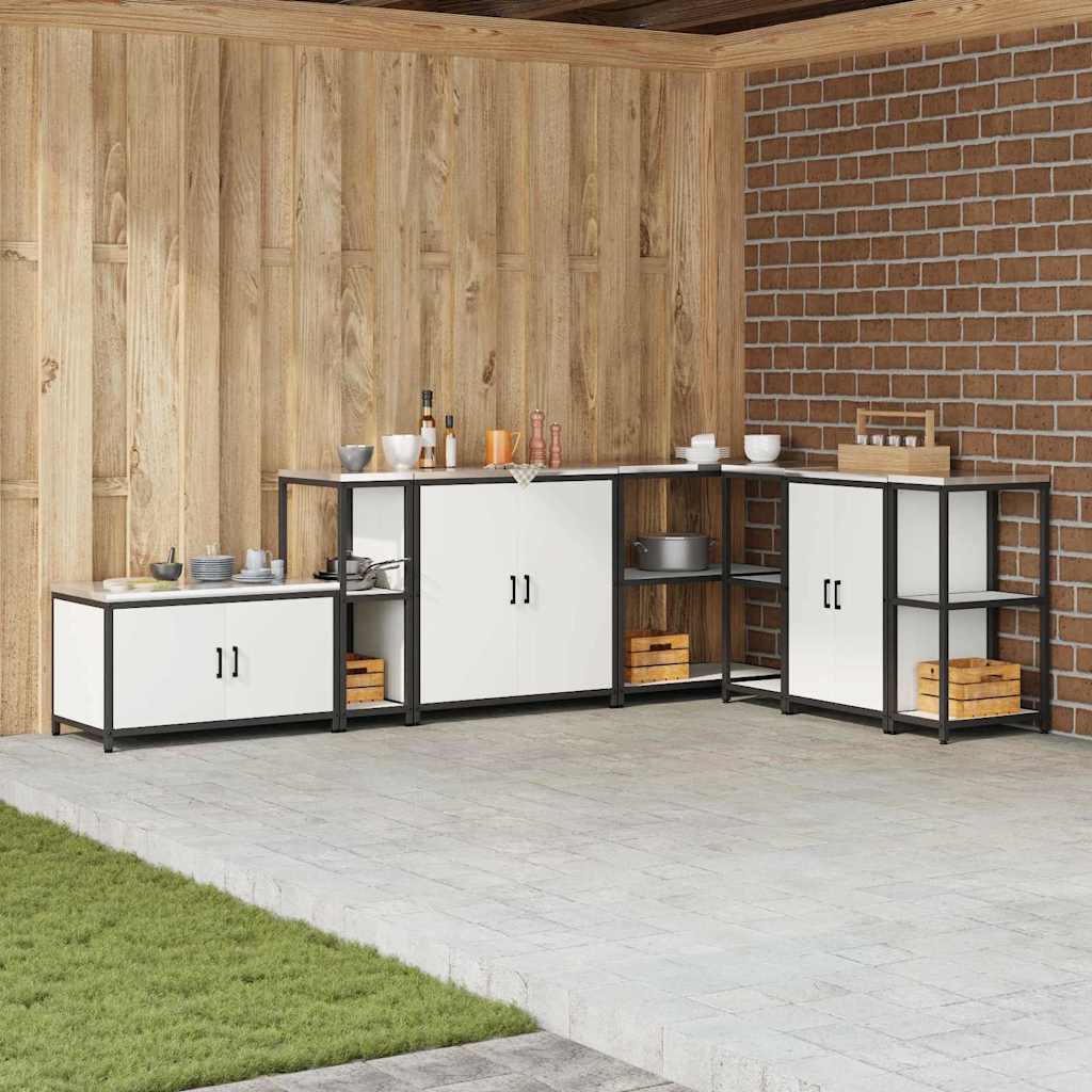Kjøkkenoppbevaring HATTEM Hvit 30 x 50 x 92 cm Stål
