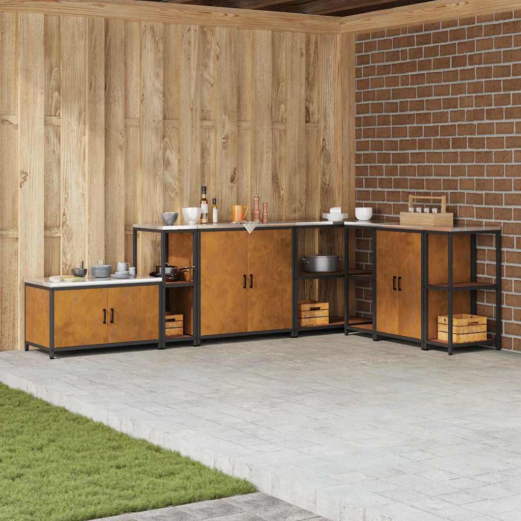 Kjøkkenoppbevaring HATTEM Rusten 30 x 50 x 92 cm Stål