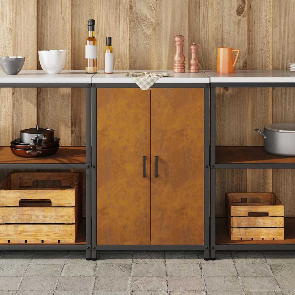 Kjøkkenoppbevaring HATTEM Rusten 60 x 50 x 92 cm Stål