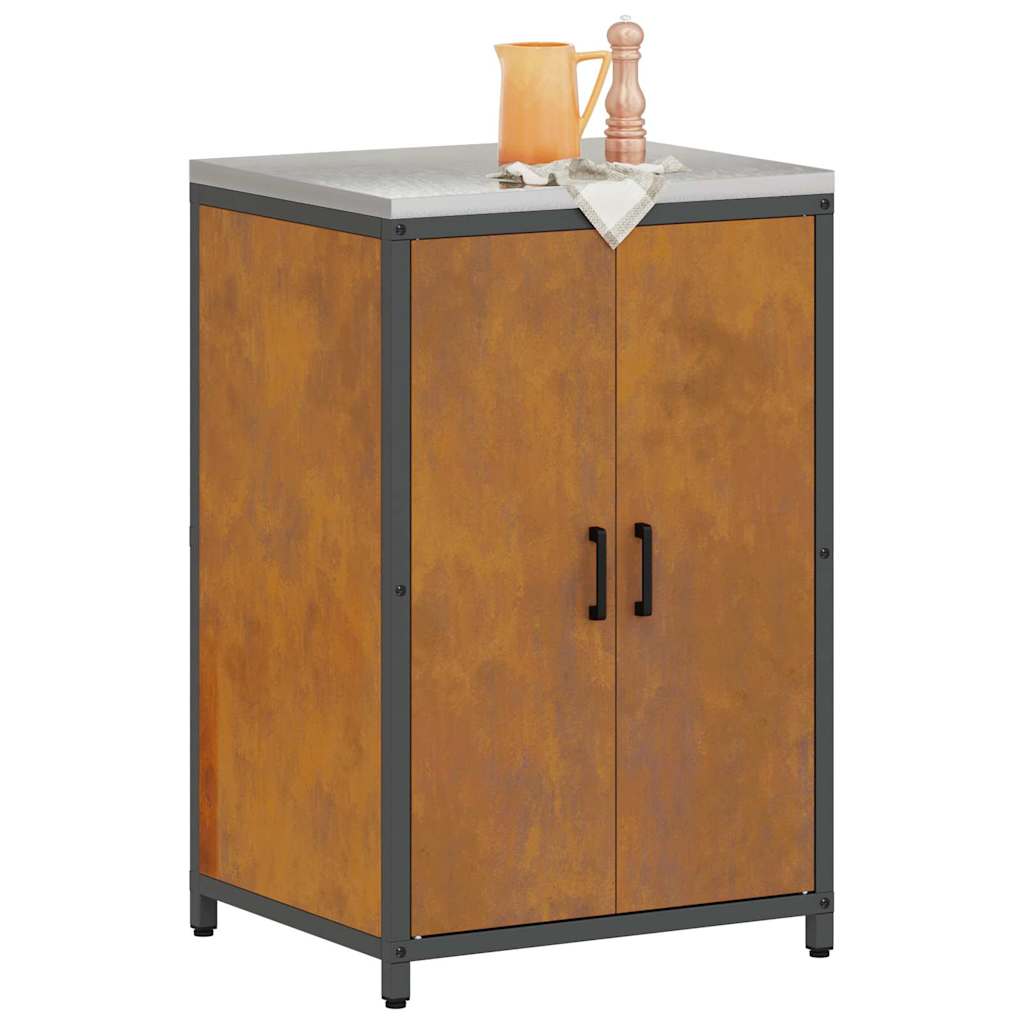 Kjøkkenoppbevaring HATTEM Rusten 60 x 50 x 92 cm Stål