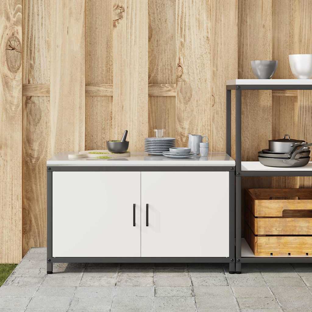 Kjøkkenoppbevaring HATTEM Hvit 90 x 50 x 53 cm Stål
