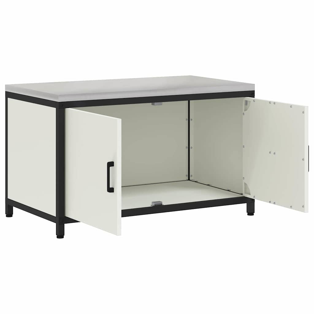 Kjøkkenoppbevaring HATTEM Hvit 90 x 50 x 53 cm Stål