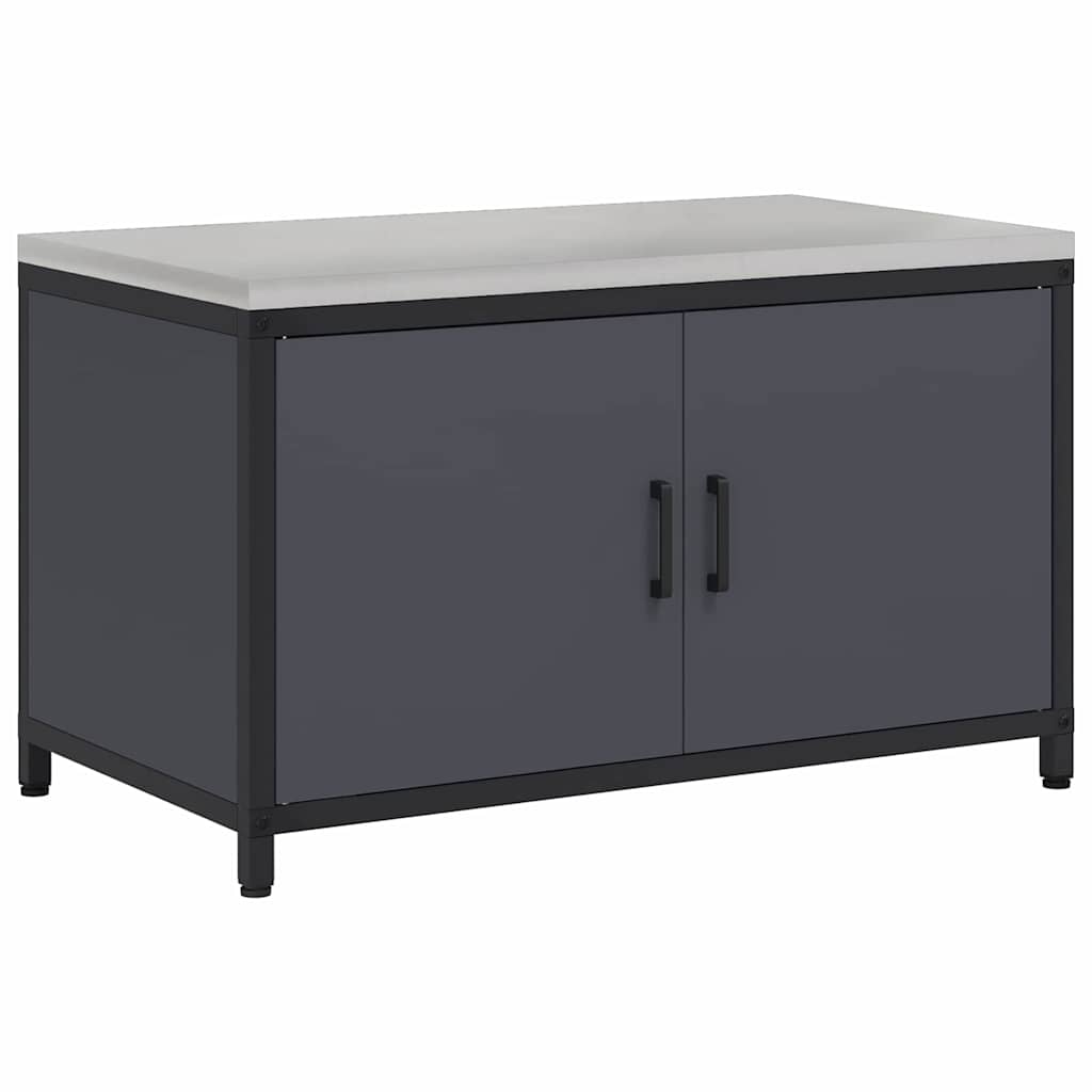 Kjøkkenoppbevaring HATTEM Antrasitt 90 x 50 x 53 cm Stål