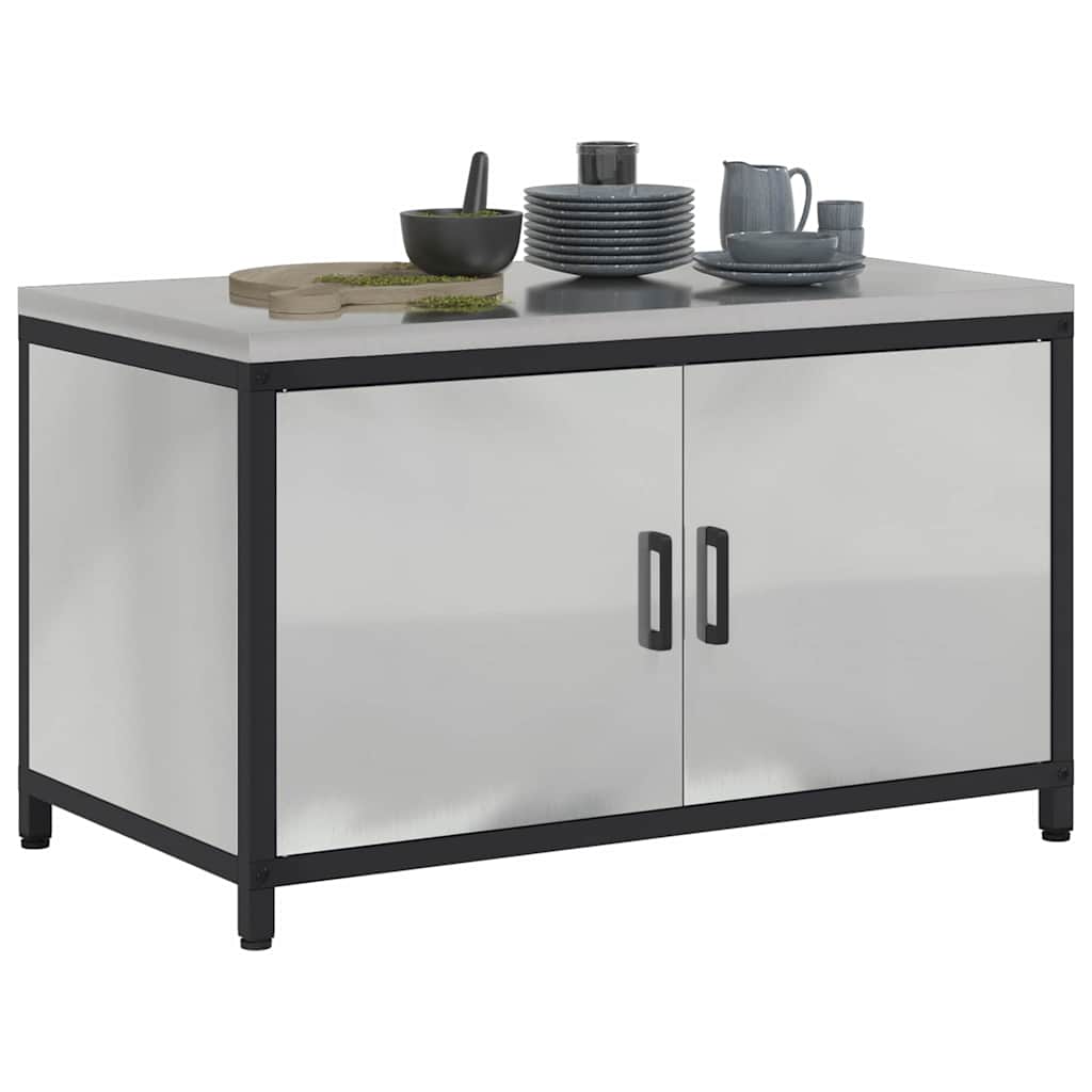 Kjøkkenoppbevaring HATTEM Sølv 90 x 50 x 53 cm Stål