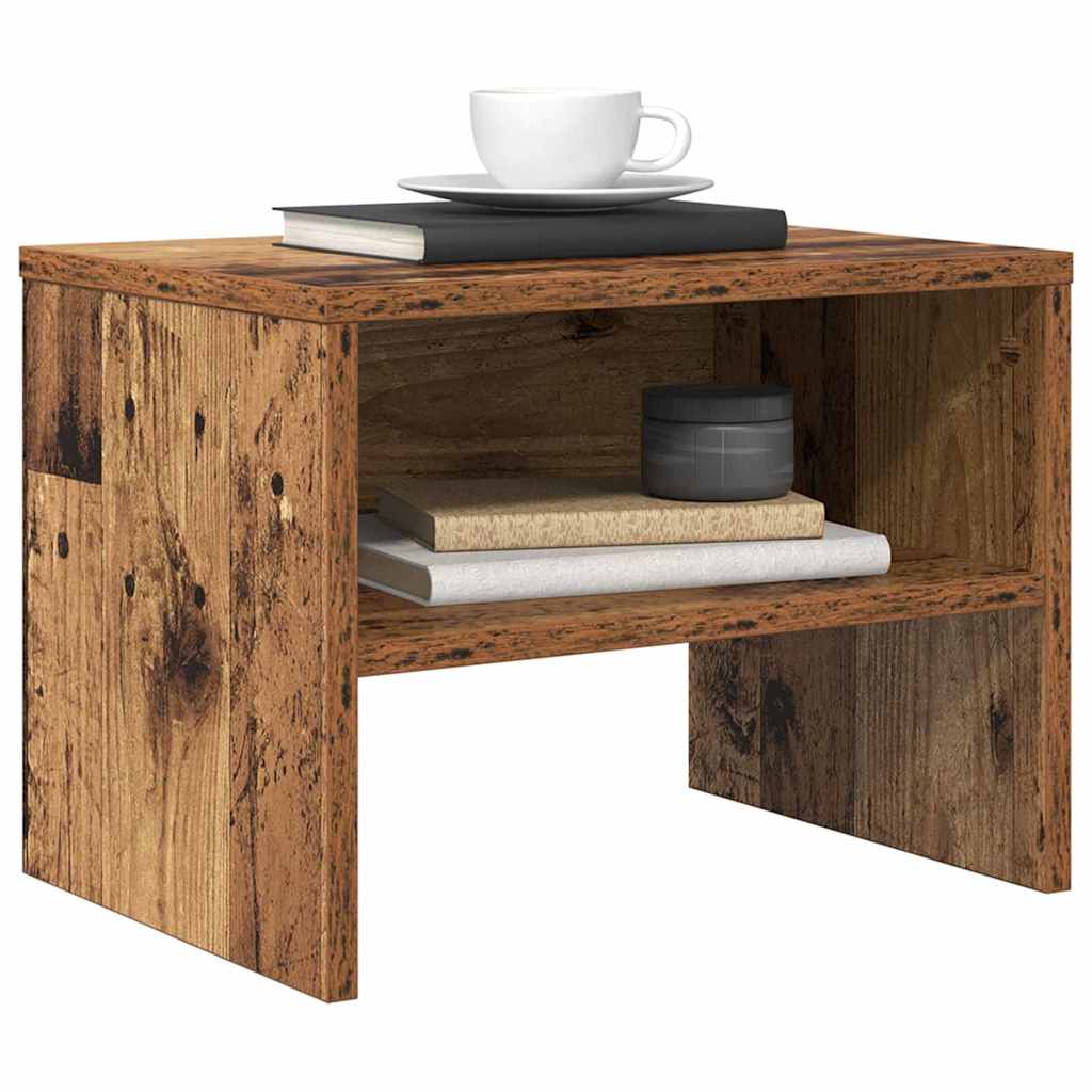 Nattbordskap 2 pcs Gammelt tre 40 x 40 x 30 cm Konstruert tre
