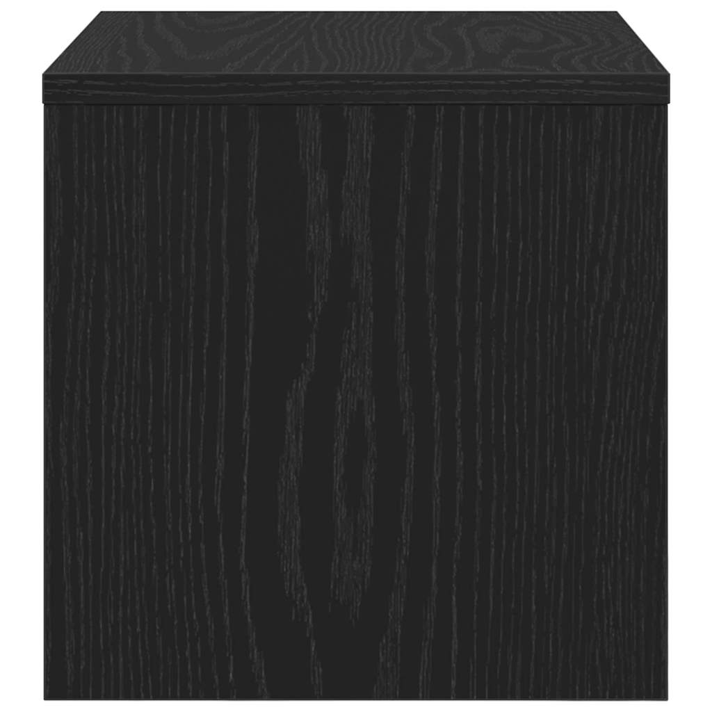 Nattbordskap Svart eik 40 x 40 x 30 cm Konstruert tre