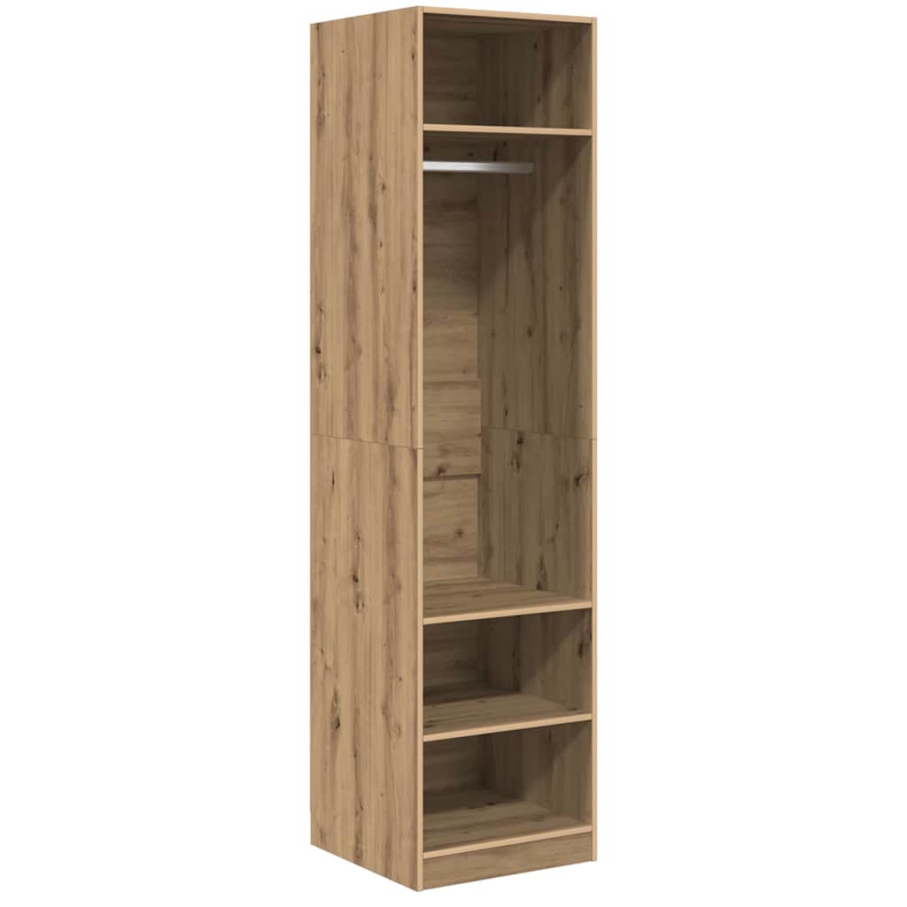 Garderobeskap Artisan Eik 50 x 50 x 200 cm Konstruert tre