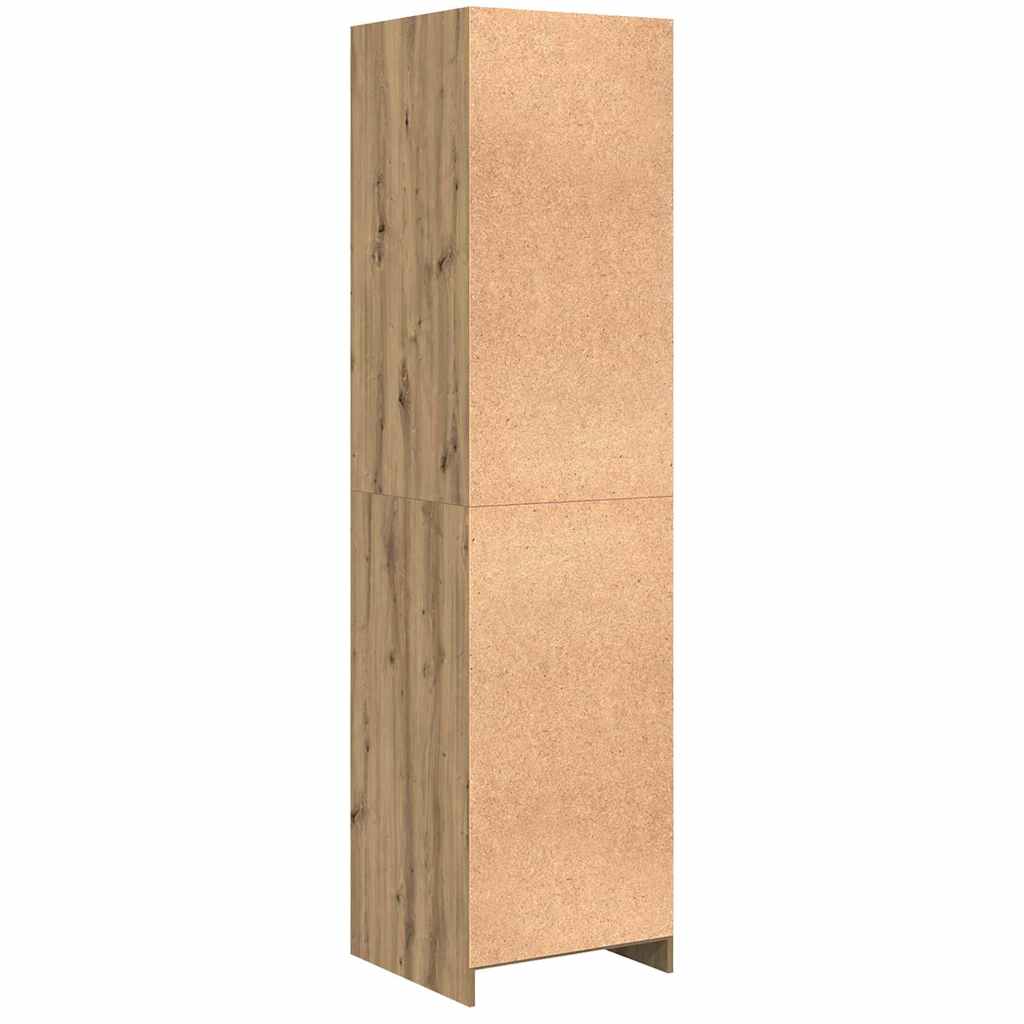 Garderobeskap Artisan Eik 50 x 50 x 200 cm Konstruert tre