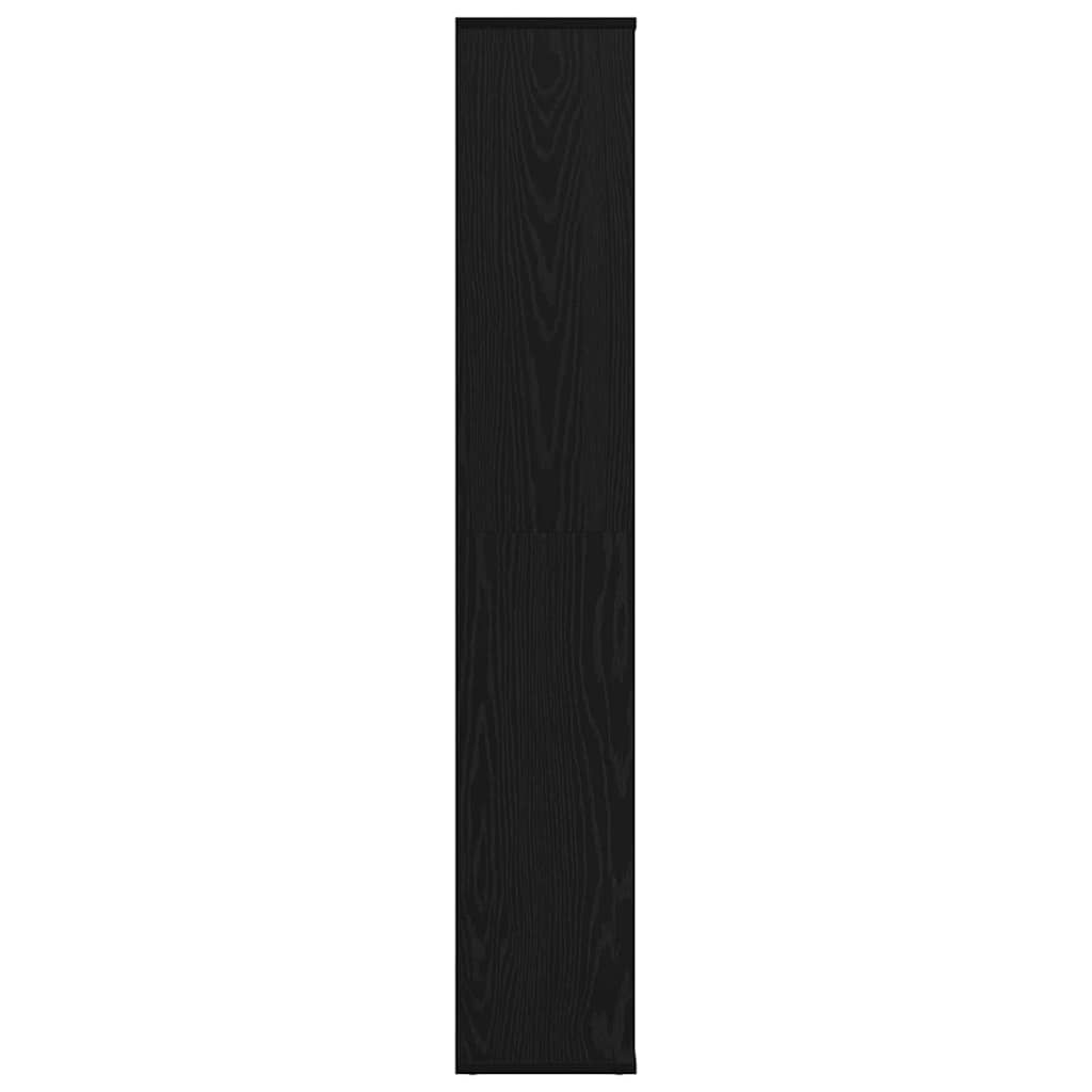 Romdeler med hylle Svart Eik 100 x 24 x 140 cm Konstruert tre