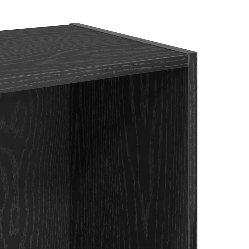 Bokhylle Svart Eik 40 x 30 x 77 cm Konstruert tre