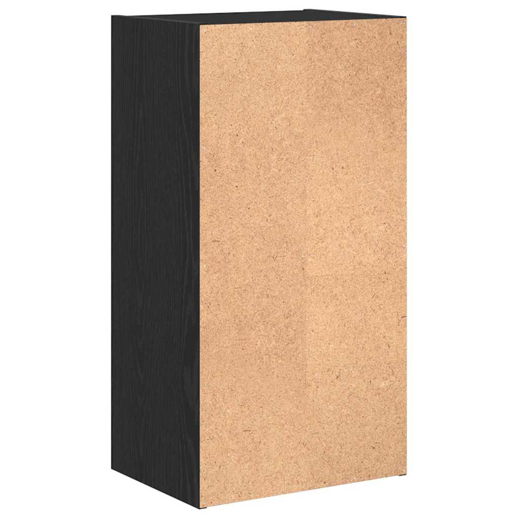 Bokhylle Svart Eik 40 x 30 x 77 cm Konstruert tre