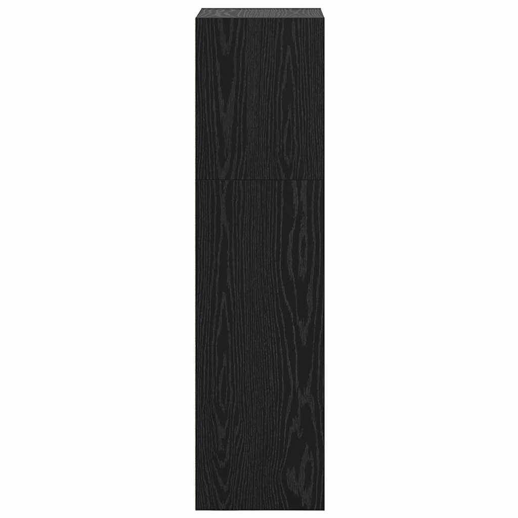 Bokhylle Svart Eik 40 x 30 x 114 cm Konstruert tre