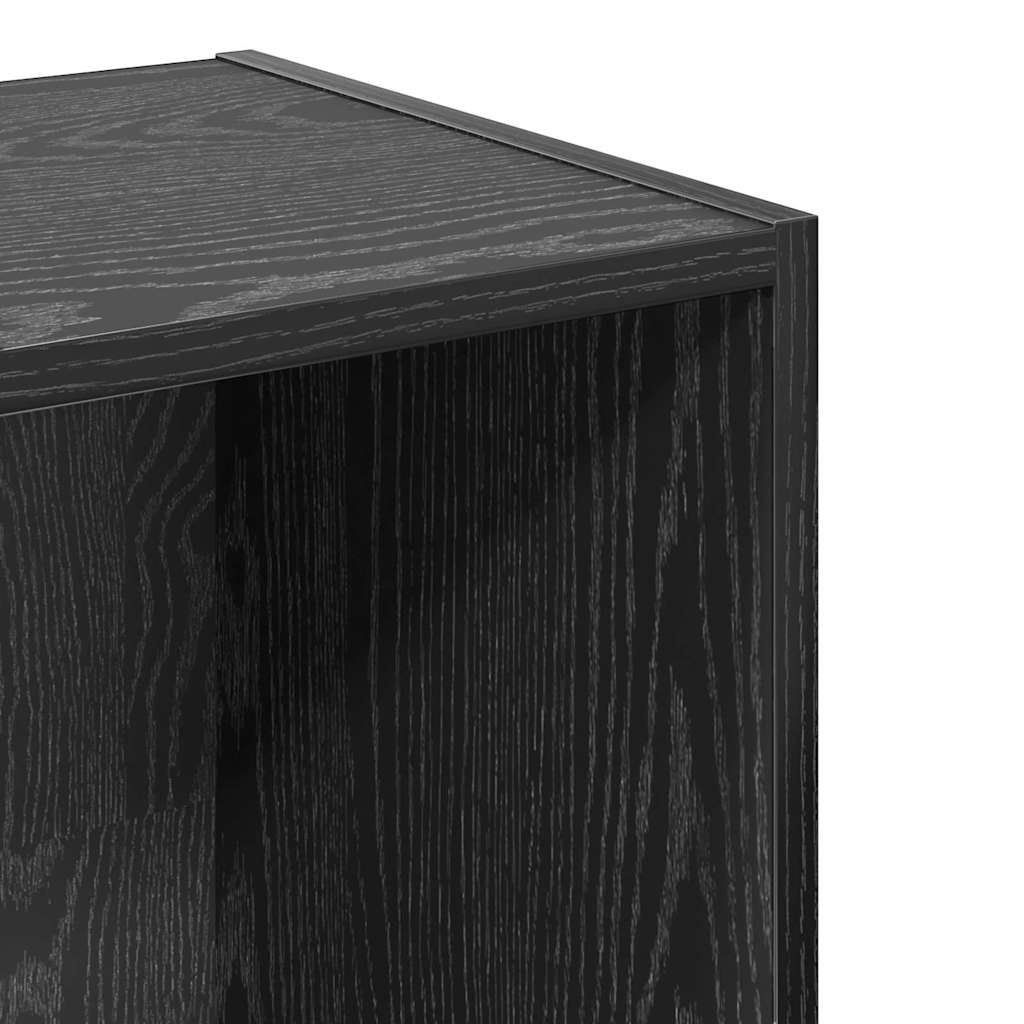 Bokhylle Svart Eik 40 x 30 x 152 cm Konstruert tre