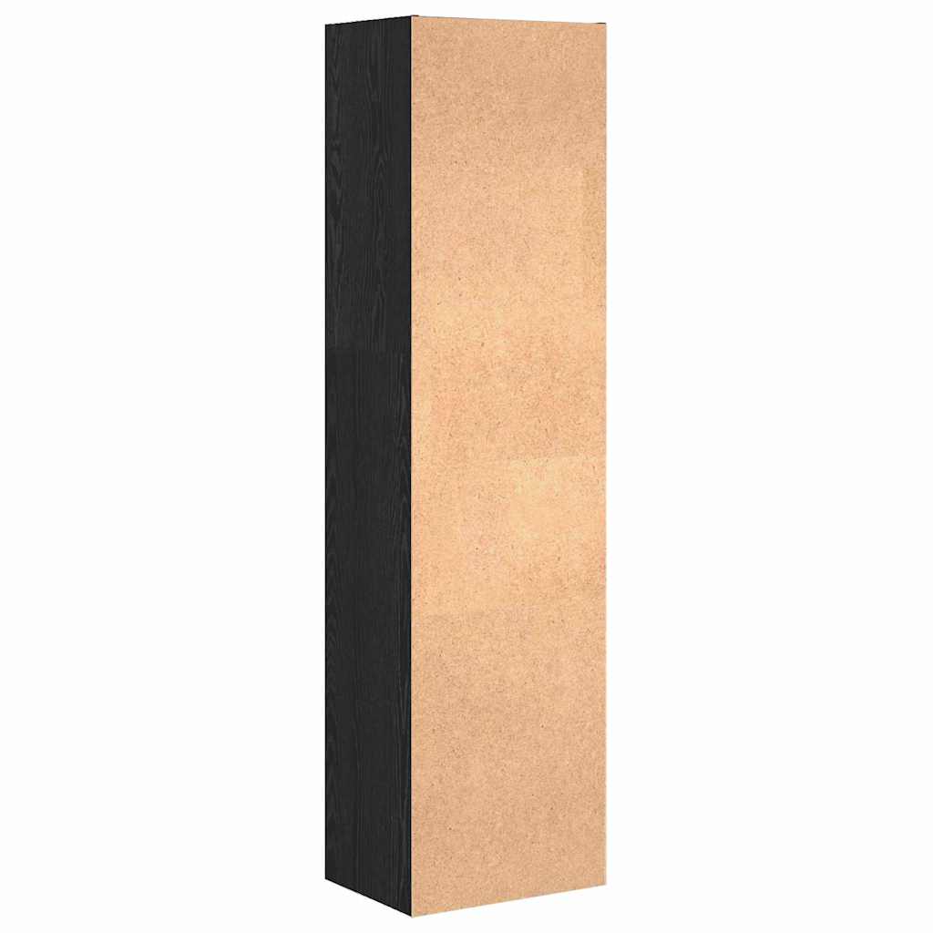Bokhylle Svart Eik 40 x 30 x 152 cm Konstruert tre