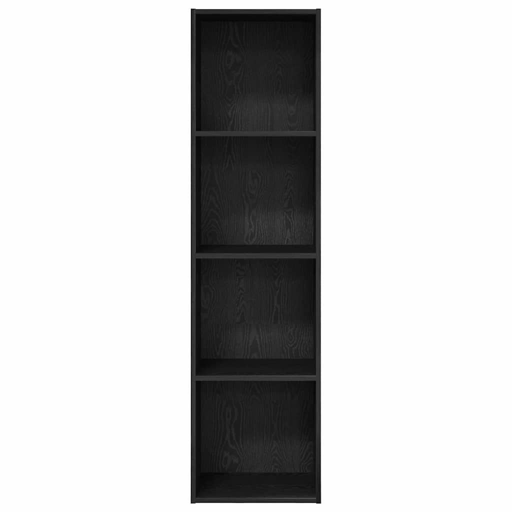 Bokhylle Svart Eik 40 x 30 x 152 cm Konstruert tre