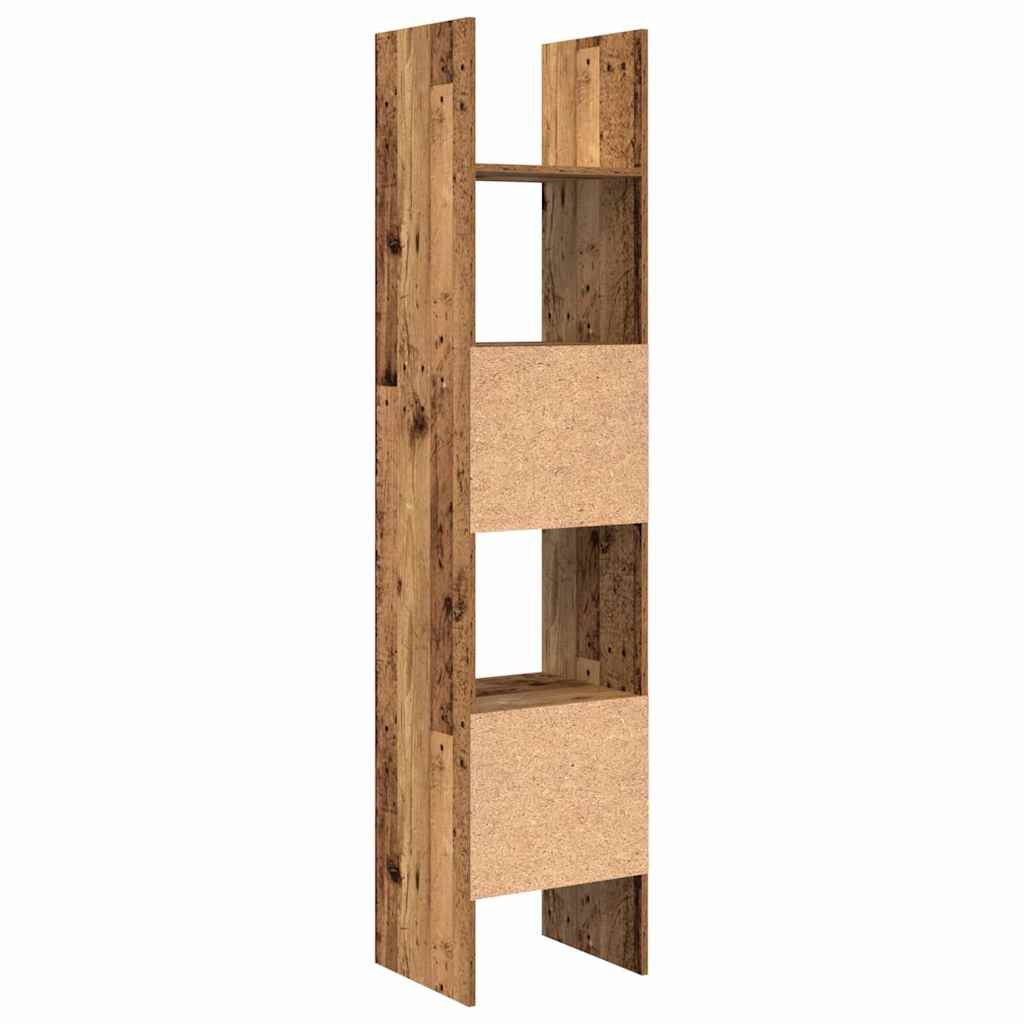 Bokskap Gammelt tre 40 x 35 x 180 cm Konstruert tre