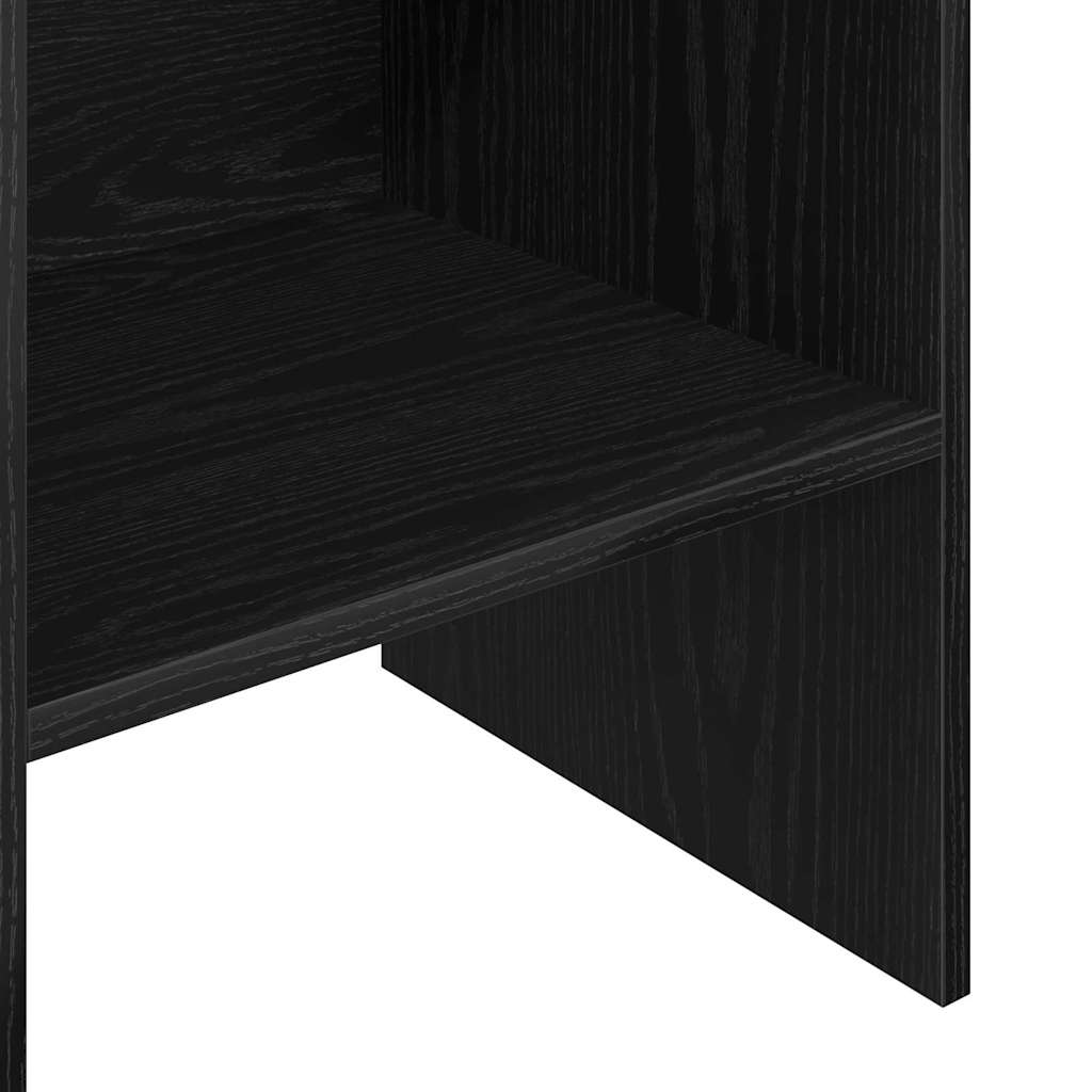 Bokskap Svart Eik 40 x 35 x 180 cm Konstruert tre