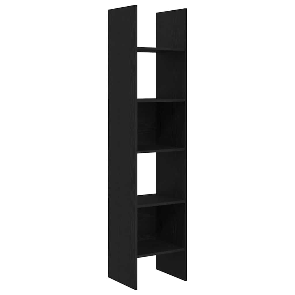 Bokskap Svart Eik 40 x 35 x 180 cm Konstruert tre