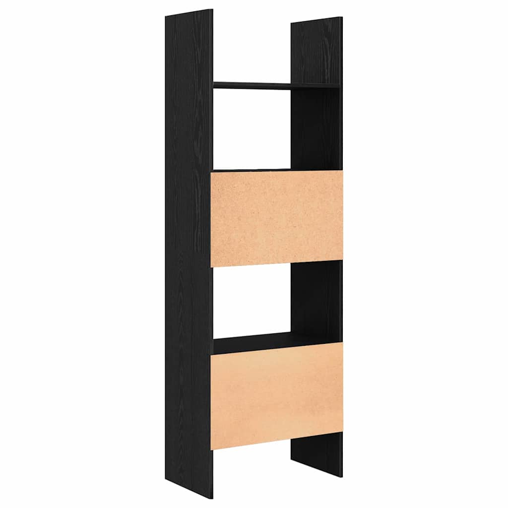 Bokskap Svart Eik 60 x 35 x 180 cm Konstruert tre